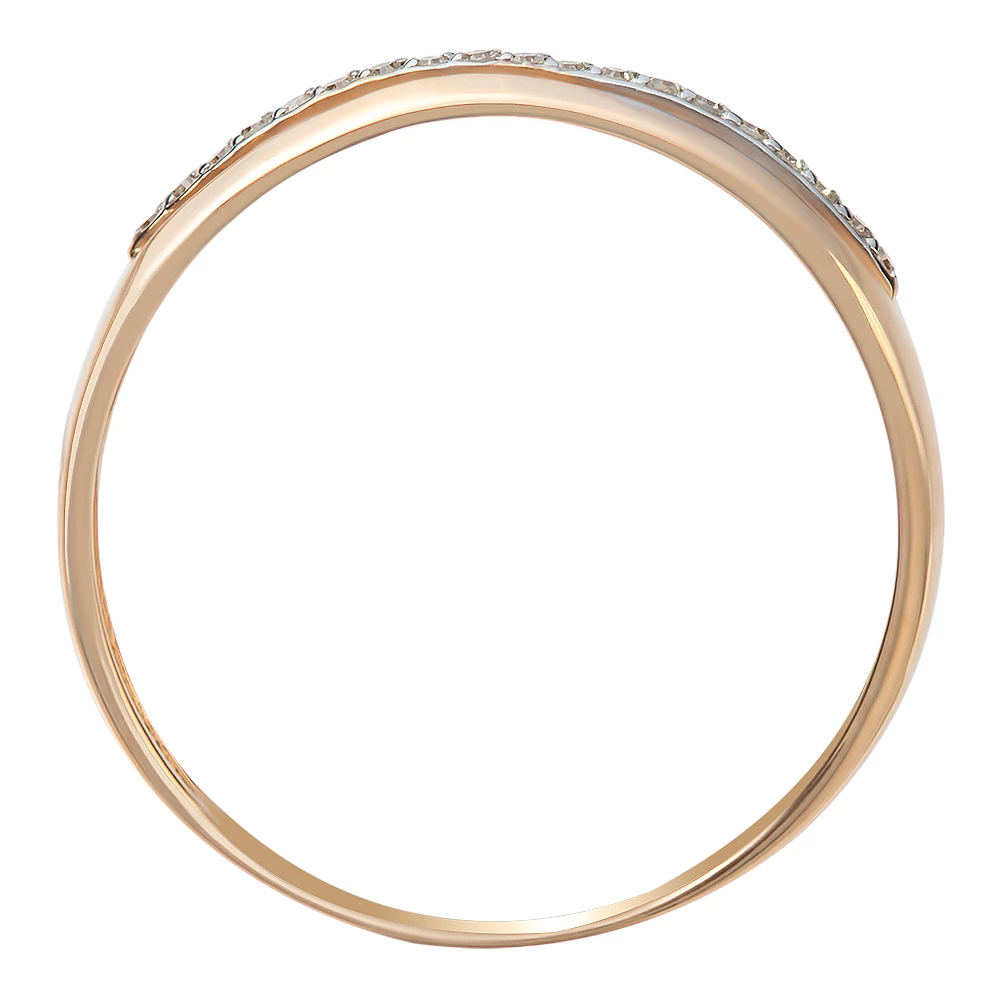 Кольцо с бриллиантами из красного золота 585 пробы 3