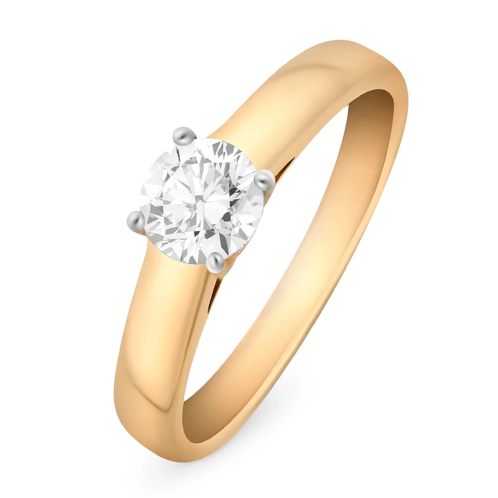 Кольцо с бриллиантом из красного золота 585 пробы 1