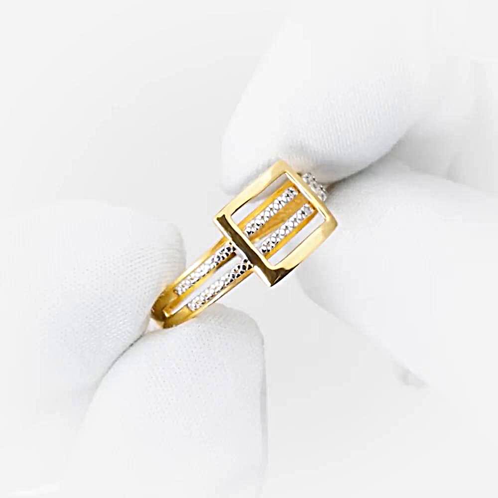 Кольцо с бриллиантами из красного золота 585 пробы 1