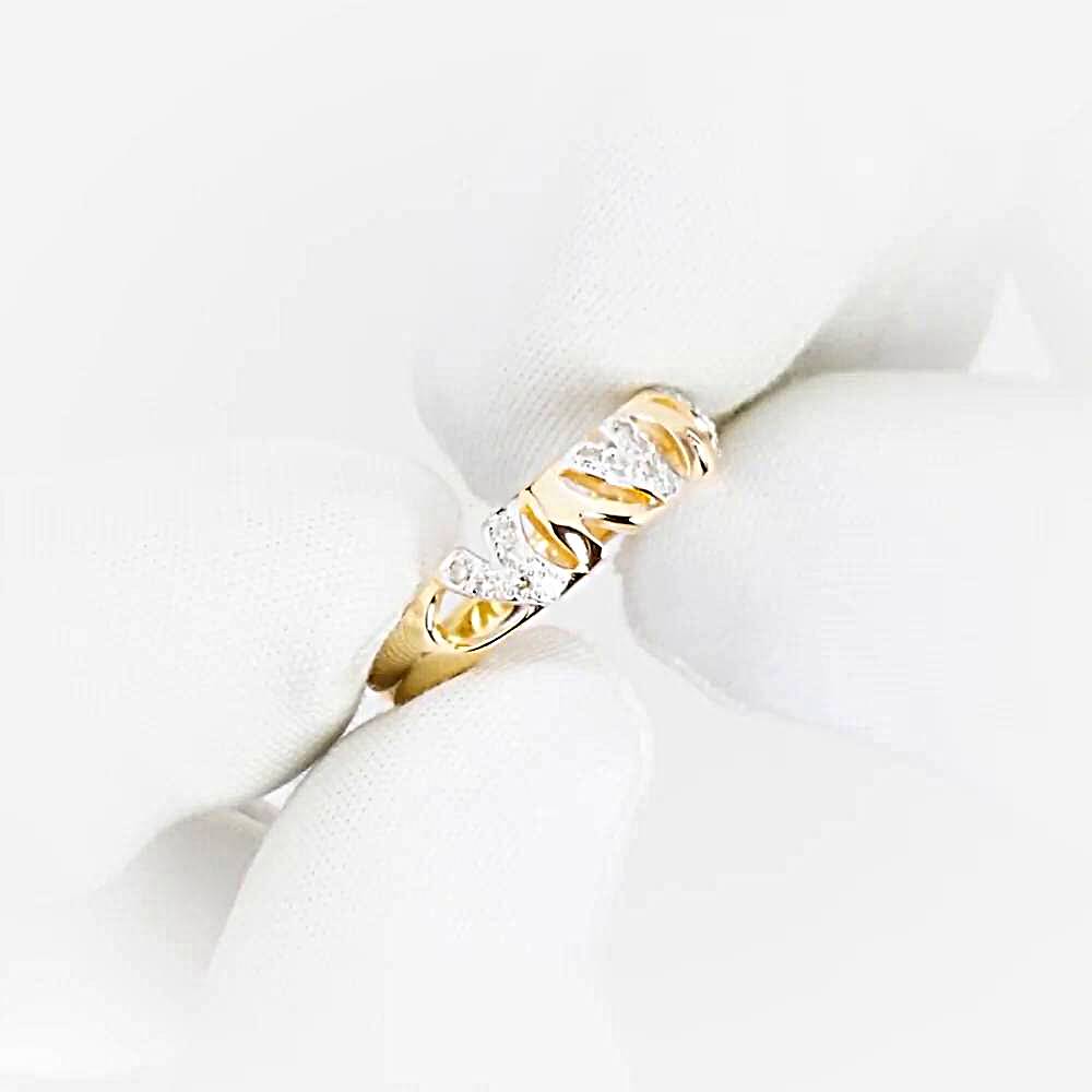 Кольцо с бриллиантами из красного золота 585 пробы 1