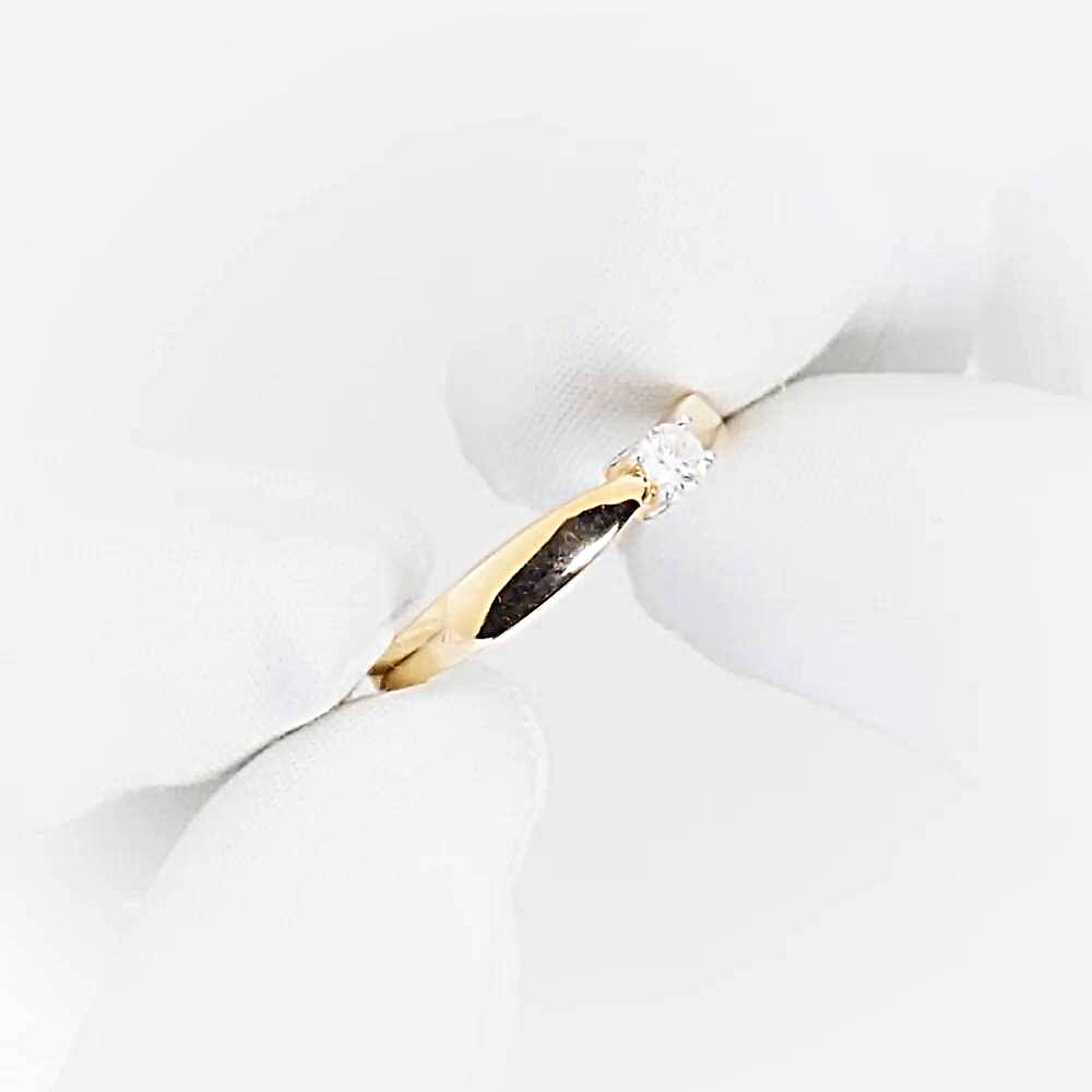 Кольцо с бриллиантами из красного золота 585 пробы 1