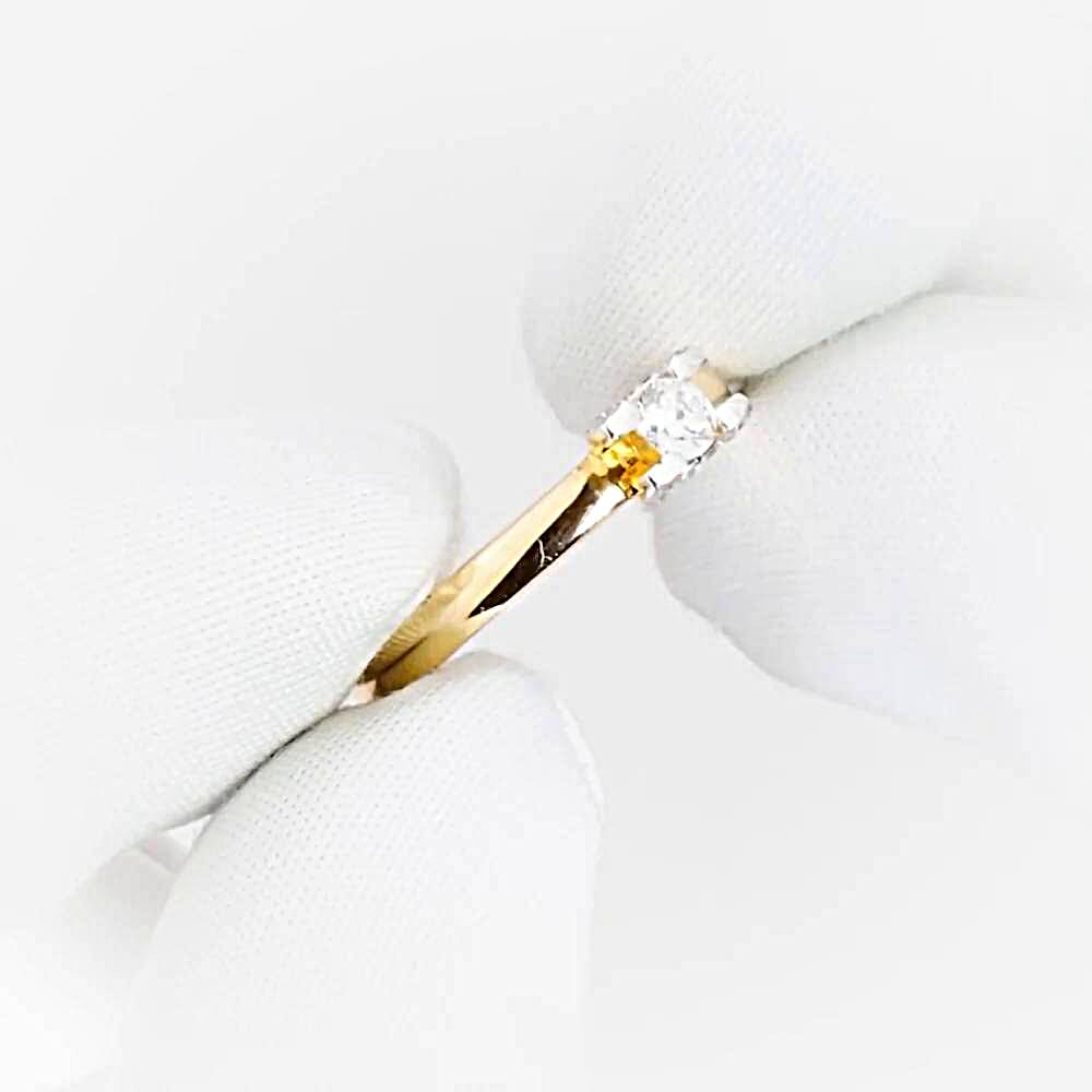 Кольцо с бриллиантами из красного золота 585 пробы 1