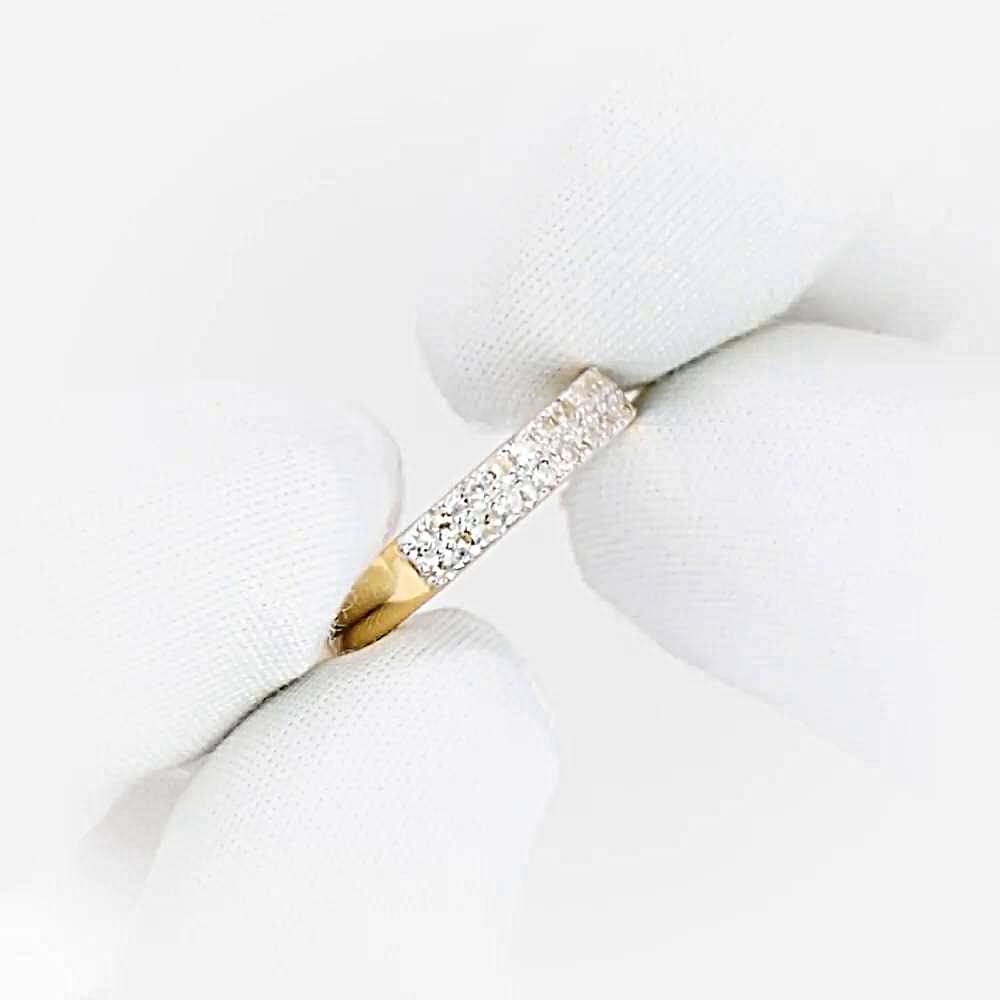 Кольцо с бриллиантами из красного золота 585 пробы 1