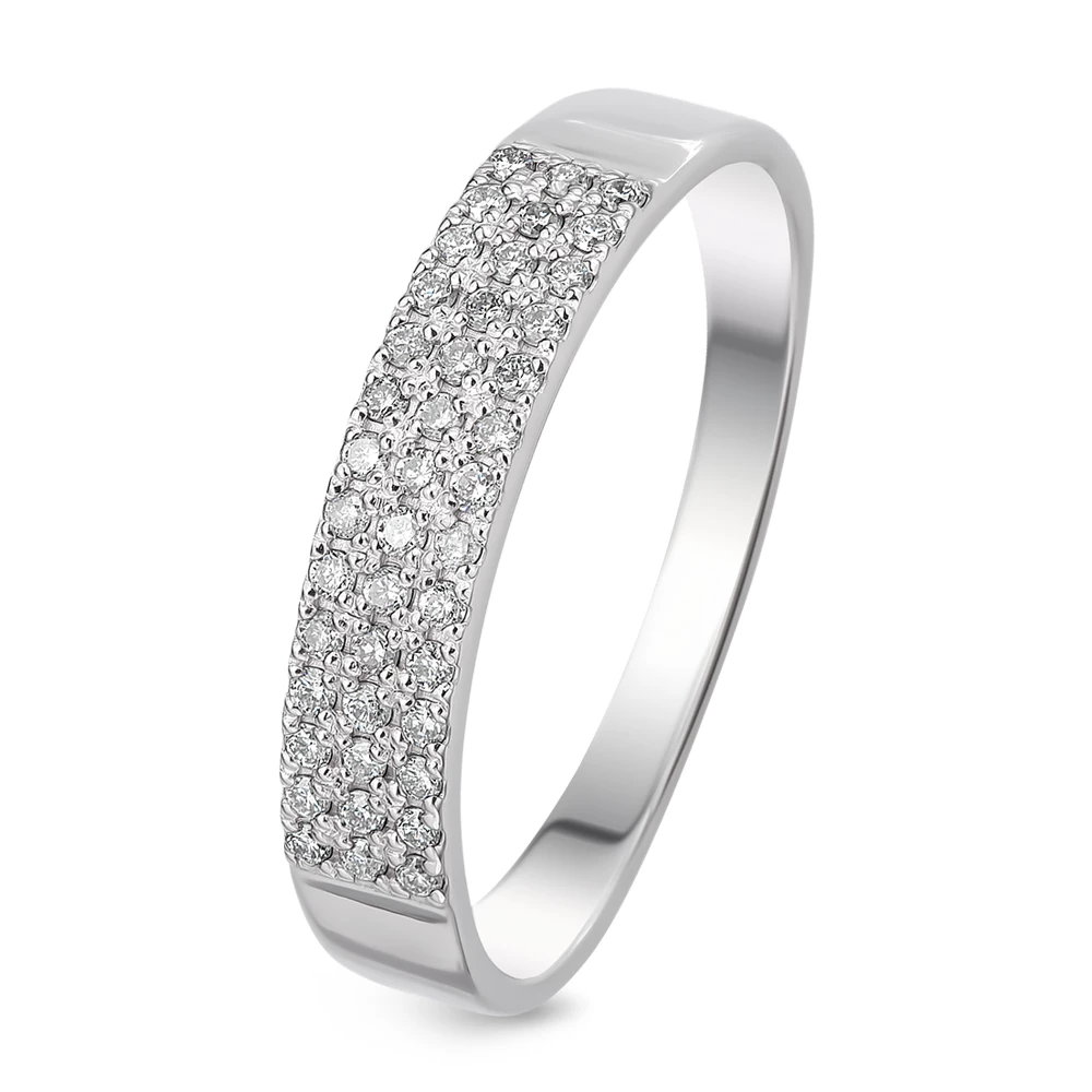 Кольцо с бриллиантами из белого золота 585 пробы Кольцо с бриллиантами из белого золота 585 пробы