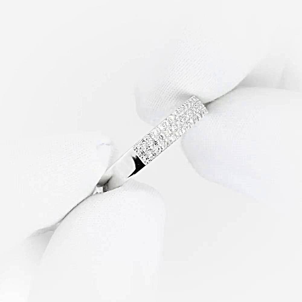 Кольцо с бриллиантами из белого золота 585 пробы 1