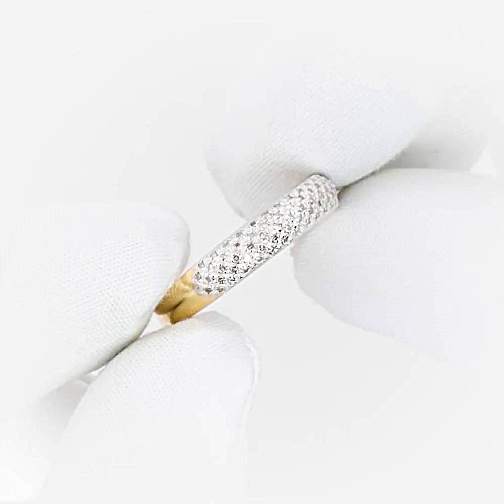 Кольцо с бриллиантами из красного золота 585 пробы 1