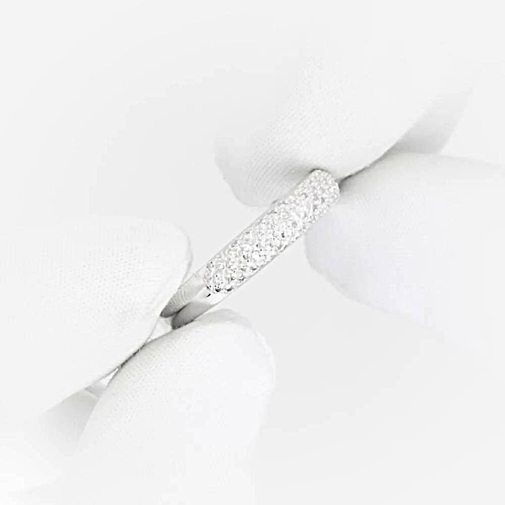 Кольцо с бриллиантами из белого золота 585 пробы 1