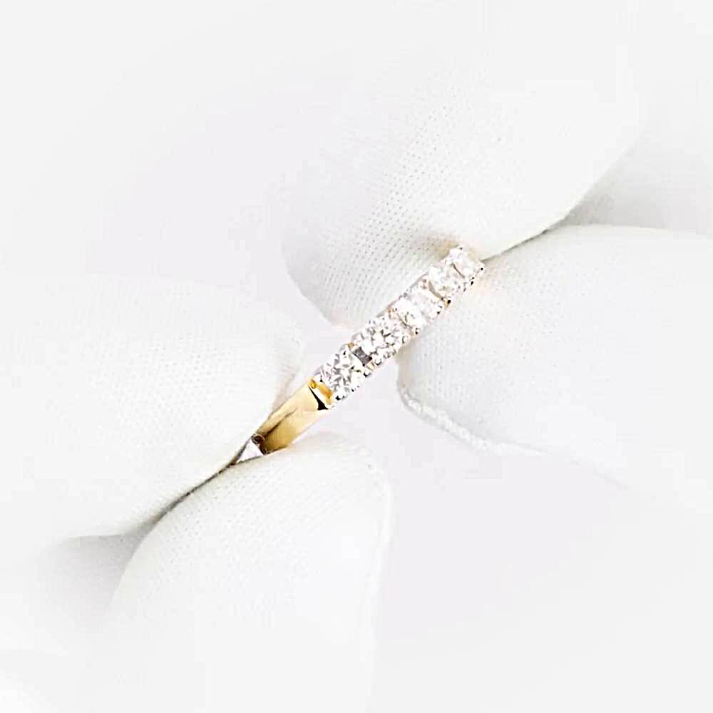 Кольцо с бриллиантами из красного золота 585 пробы 1