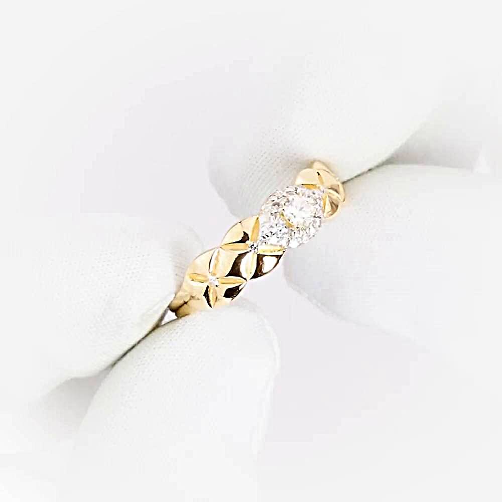 Кольцо с бриллиантами из красного золота 585 пробы 1