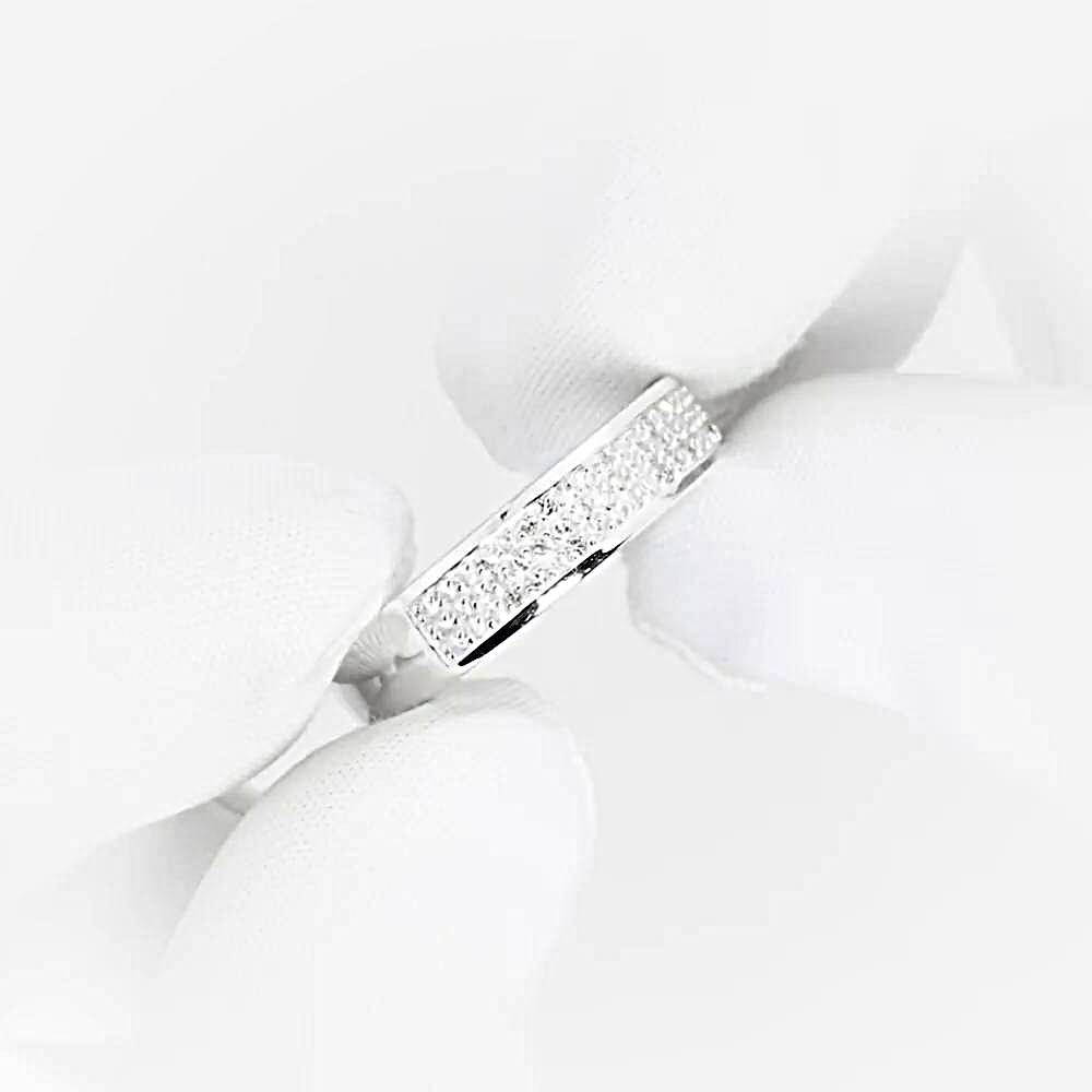 Кольцо с бриллиантами из белого золота 585 пробы 1