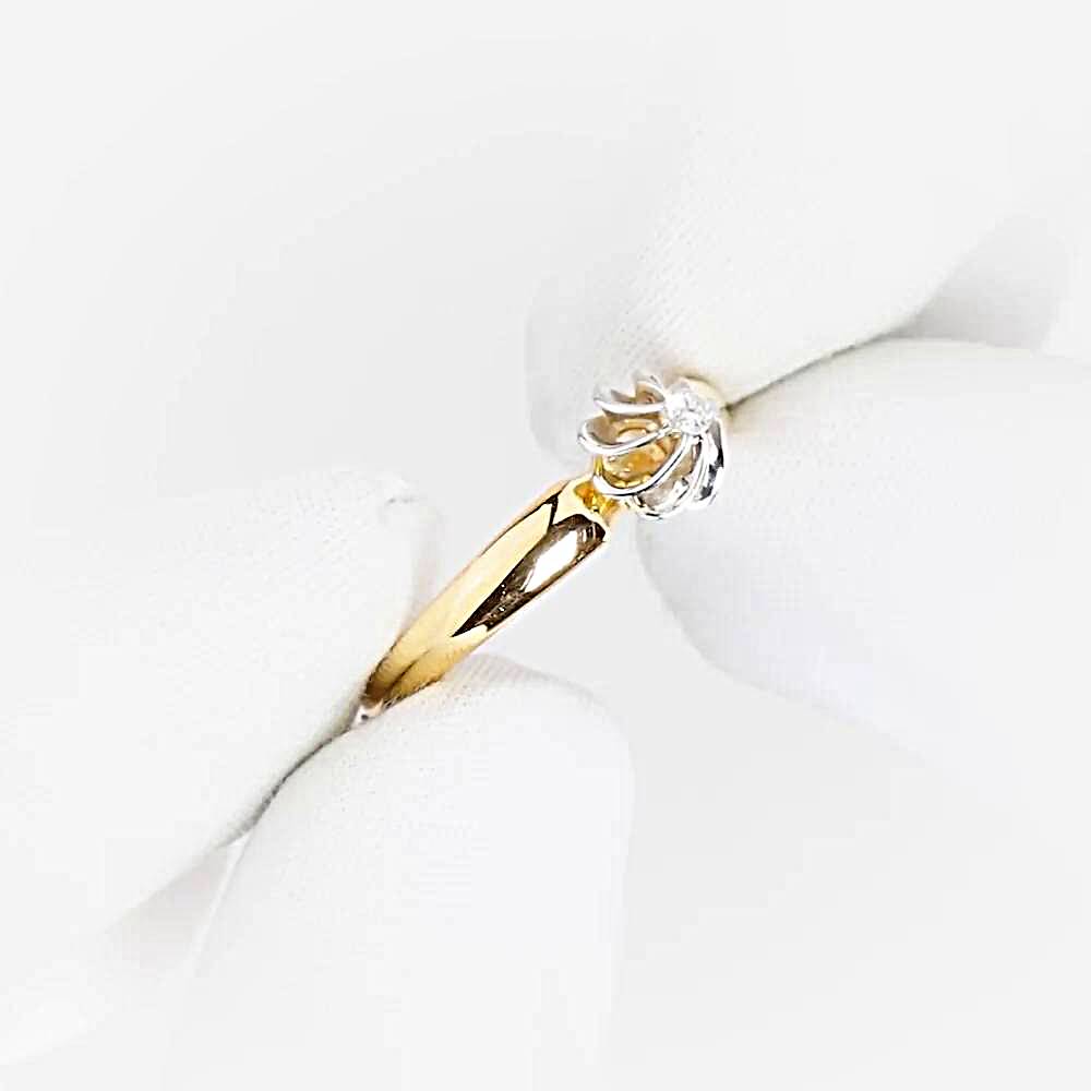 Кольцо с бриллиантом из красного золота 585 пробы Кольцо с бриллиантом из красного золота 585 пробы