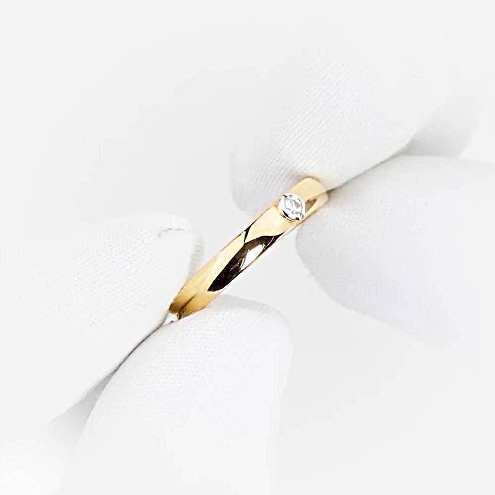 Кольцо с бриллиантом из красного золота 585 пробы 1