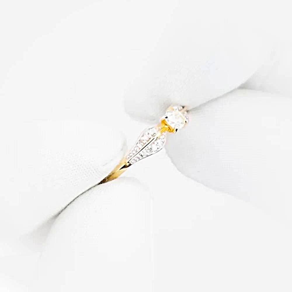 Кольцо с бриллиантами из красного золота 585 пробы 1