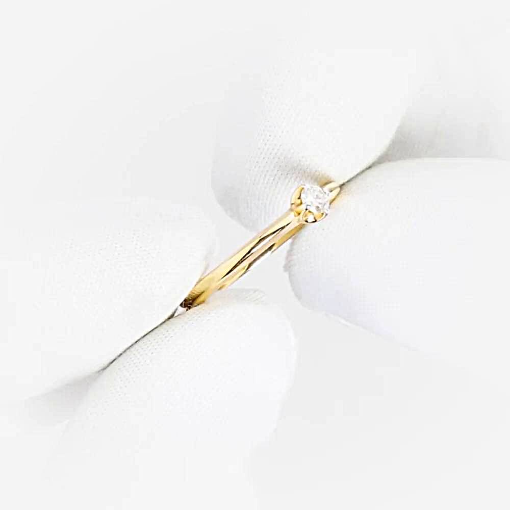 Кольцо с бриллиантом из красного золота 585 пробы 1