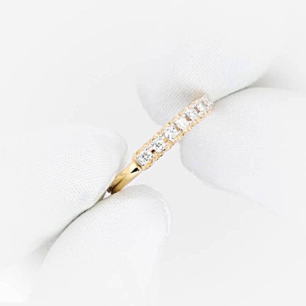 Кольцо с бриллиантами из красного золота 585 пробы 1