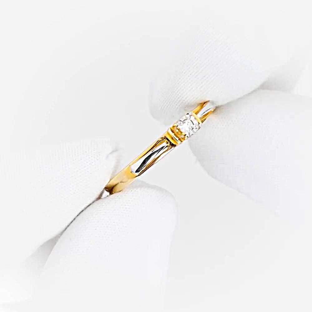 Кольцо с бриллиантом из красного золота 585 пробы 1