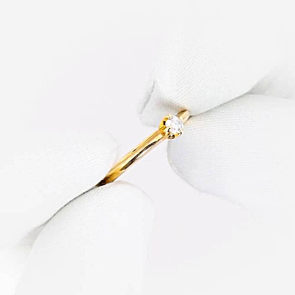 Кольцо с муассанитом из красного золота 585 пробы 1