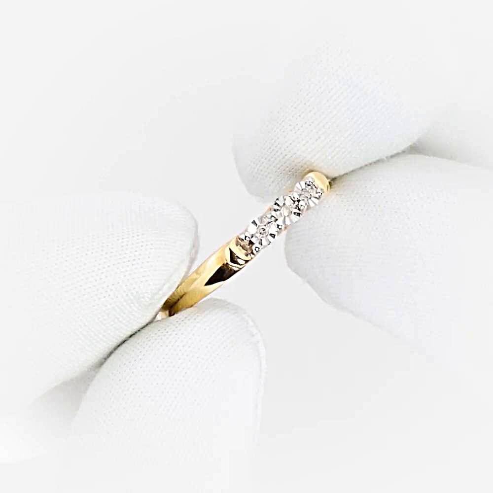 Кольцо с бриллиантами из красного золота 585 пробы 1