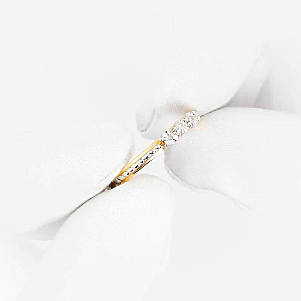 Кольцо с бриллиантами из красного золота 585 пробы 1