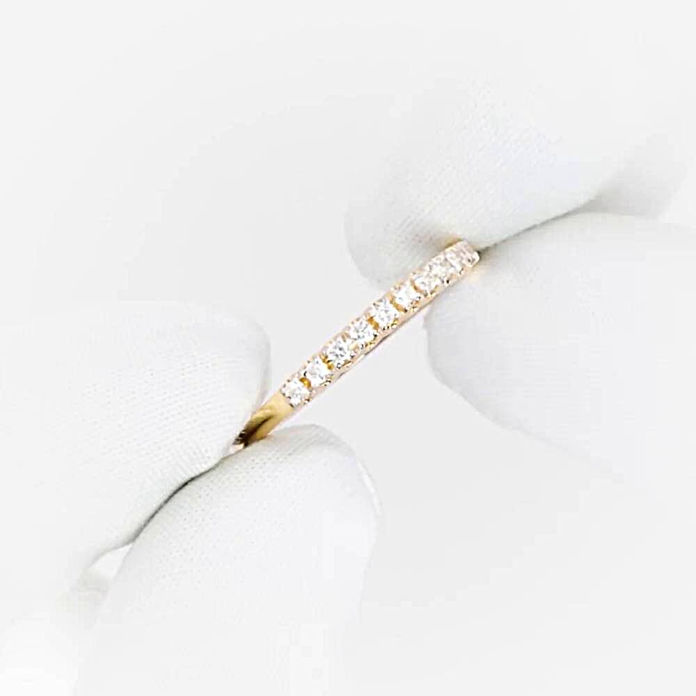 Кольцо с бриллиантами из красного золота 585 пробы