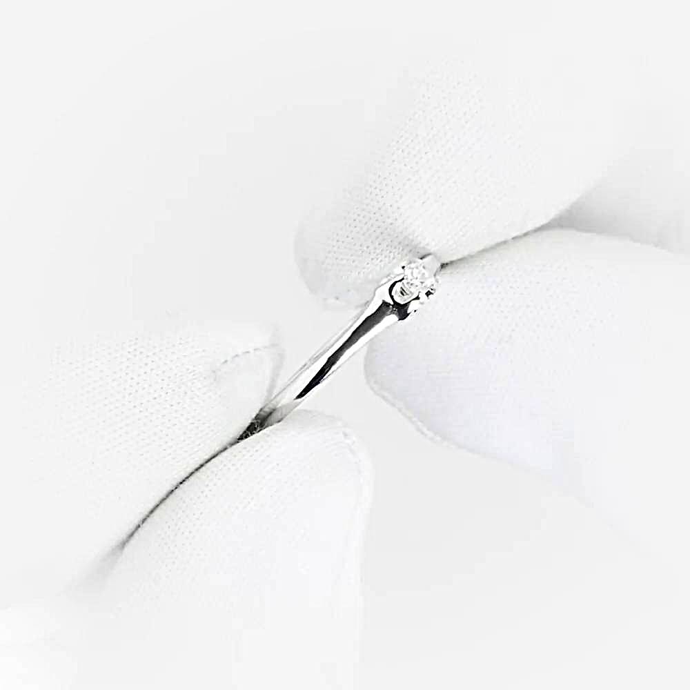 Кольцо с бриллиантом из белого золота 585 пробы 1