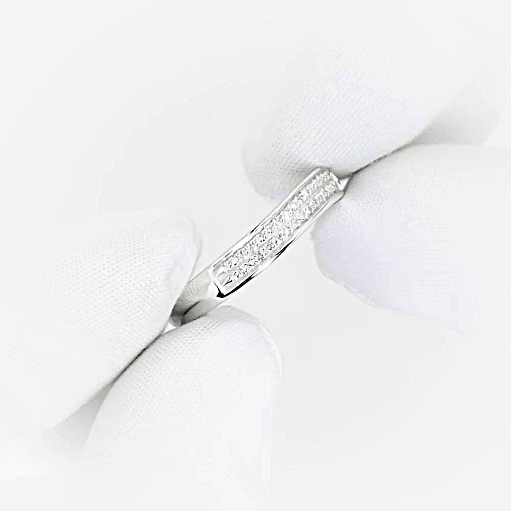 Кольцо с бриллиантами из белого золота 585 пробы 1