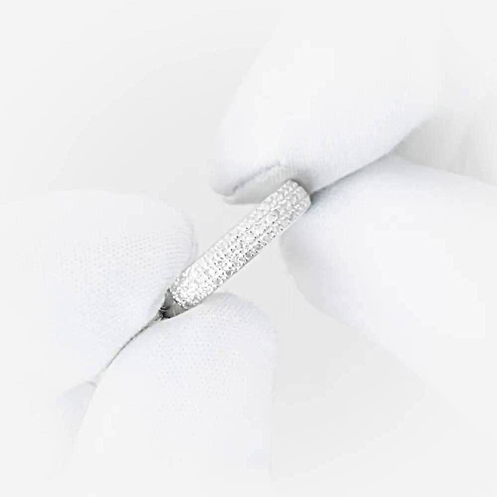 Кольцо с бриллиантами из белого золота 585 пробы 1