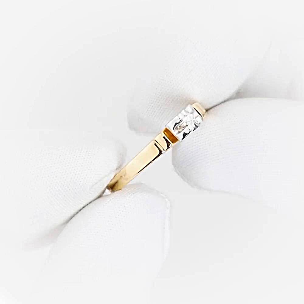 Кольцо с бриллиантом из красного золота 585 пробы 1