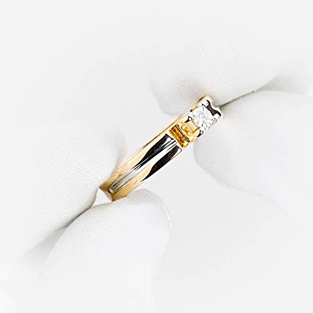 Кольцо с бриллиантом из красного золота 585 пробы Кольцо с бриллиантом из красного золота 585 пробы