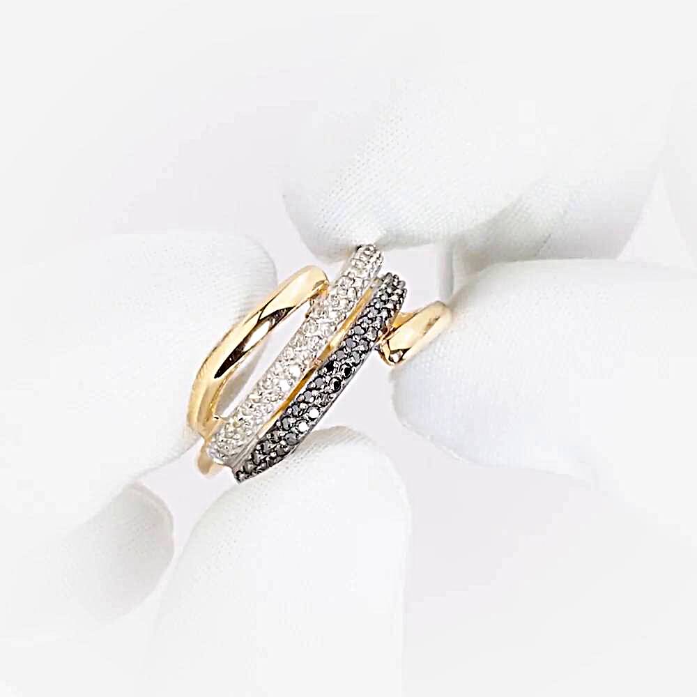 Кольцо с бриллиантами из красного золота 585 пробы Кольцо с бриллиантами из красного золота 585 пробы