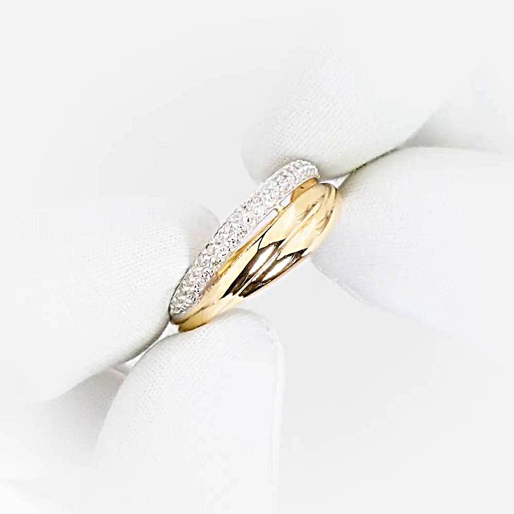 Кольцо с бриллиантами из красного золота 585 пробы