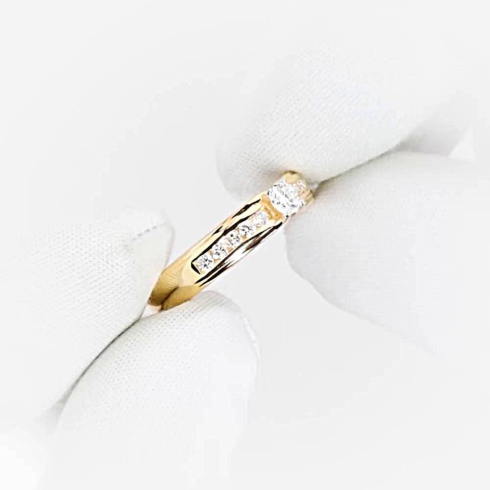 Кольцо с бриллиантами из красного золота 585 пробы