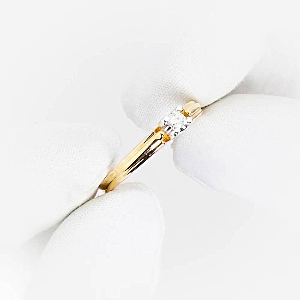 Кольцо с бриллиантом из красного золота 585 пробы 1