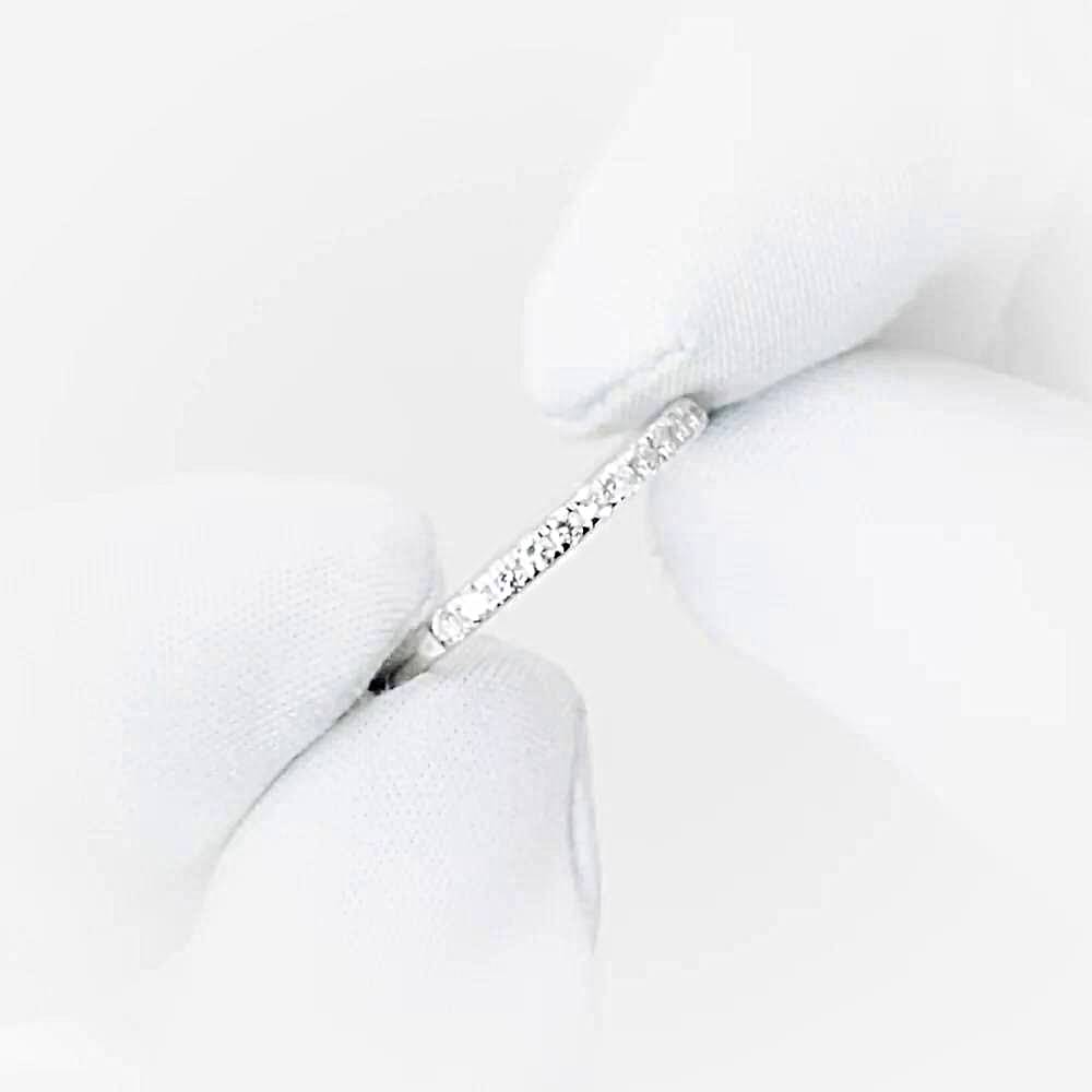 Кольцо с бриллиантами из белого золота 585 пробы