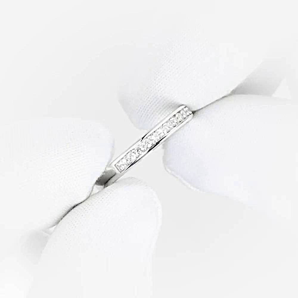 Кольцо с бриллиантами из белого золота 585 пробы