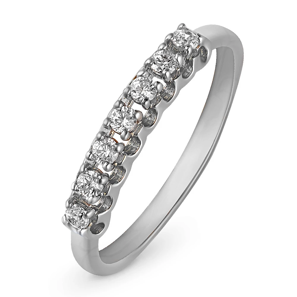 Кольцо с бриллиантами из белого золота 585 пробы