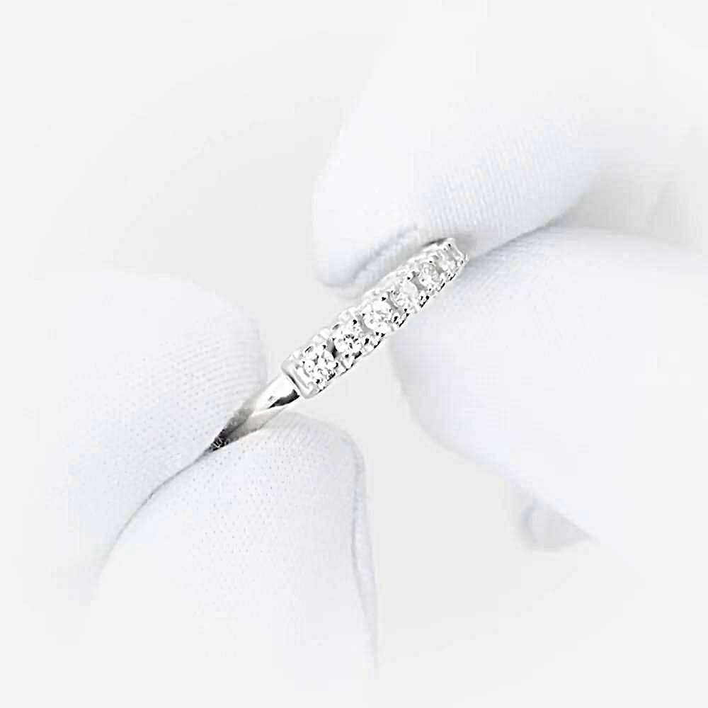 Кольцо с бриллиантами из белого золота 585 пробы 1