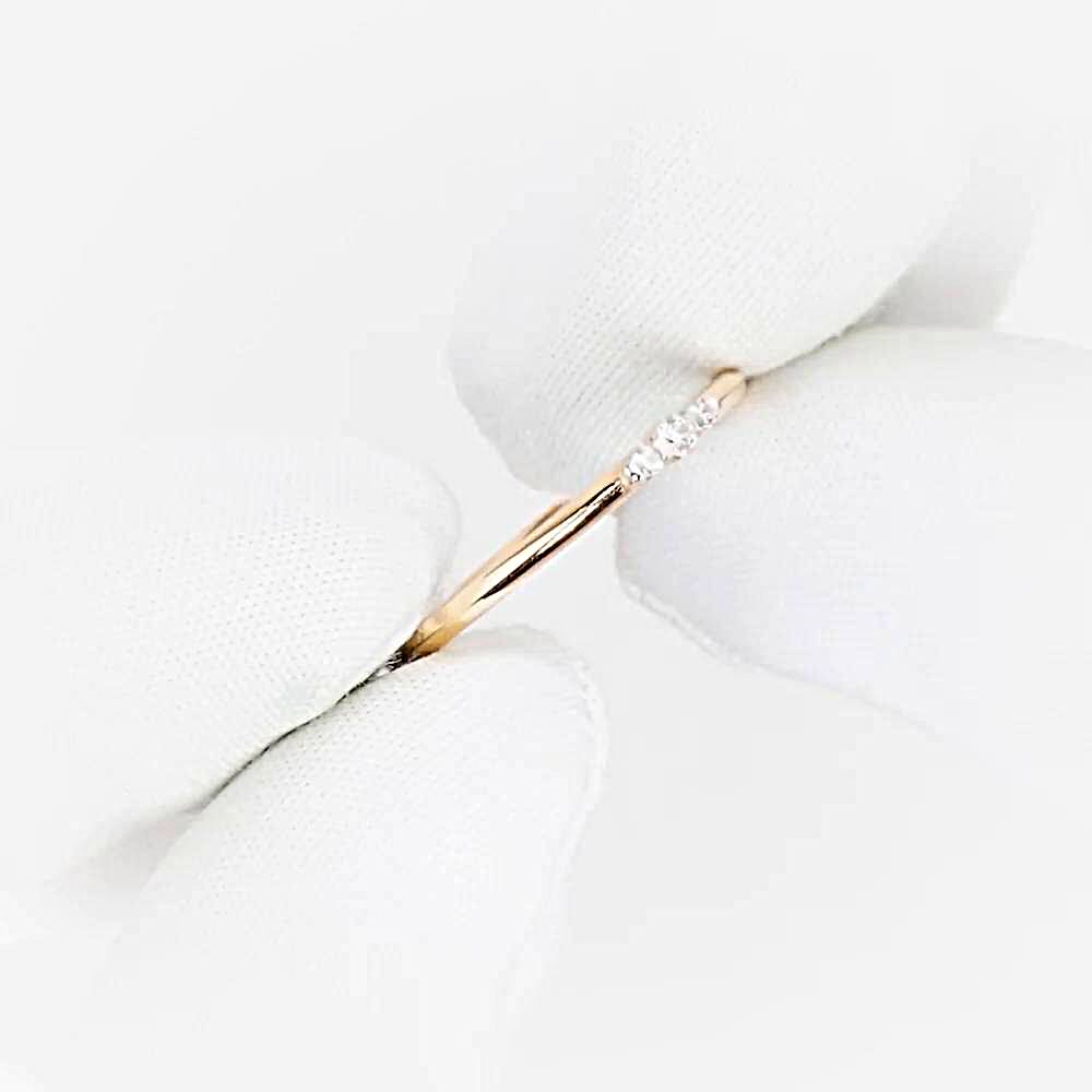 Кольцо с бриллиантами из красного золота 375 пробы 1