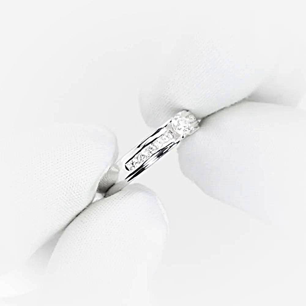 Кольцо с бриллиантами из белого золота 585 пробы