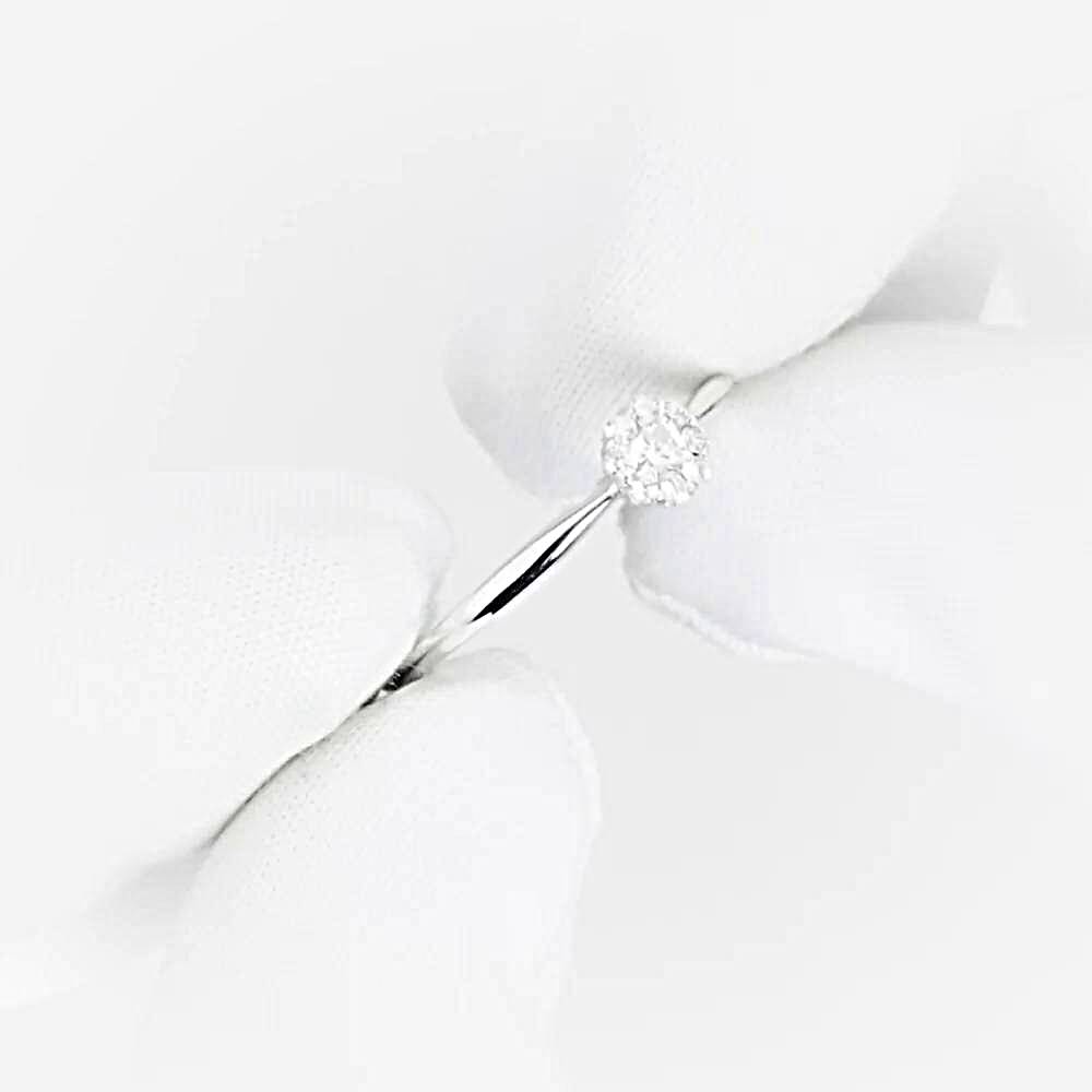 Кольцо с бриллиантами из белого золота 585 пробы 1