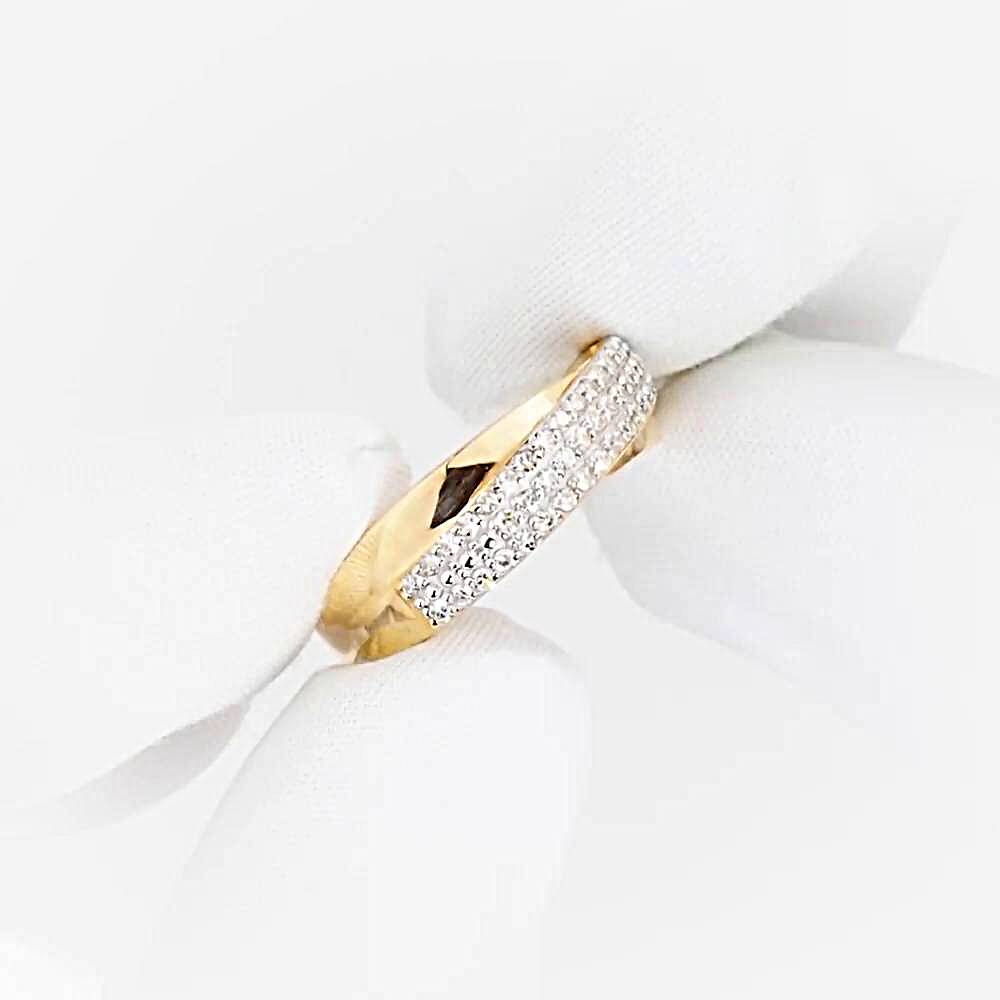 Кольцо с бриллиантами из красного золота 585 пробы 1