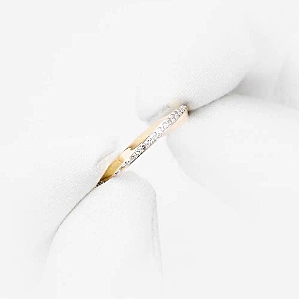 Кольцо с бриллиантами из красного золота 585 пробы