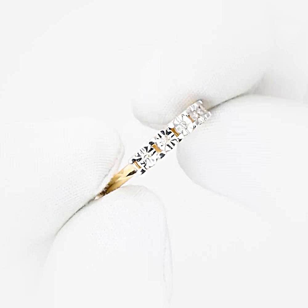 Кольцо с бриллиантами из красного золота 585 пробы 1