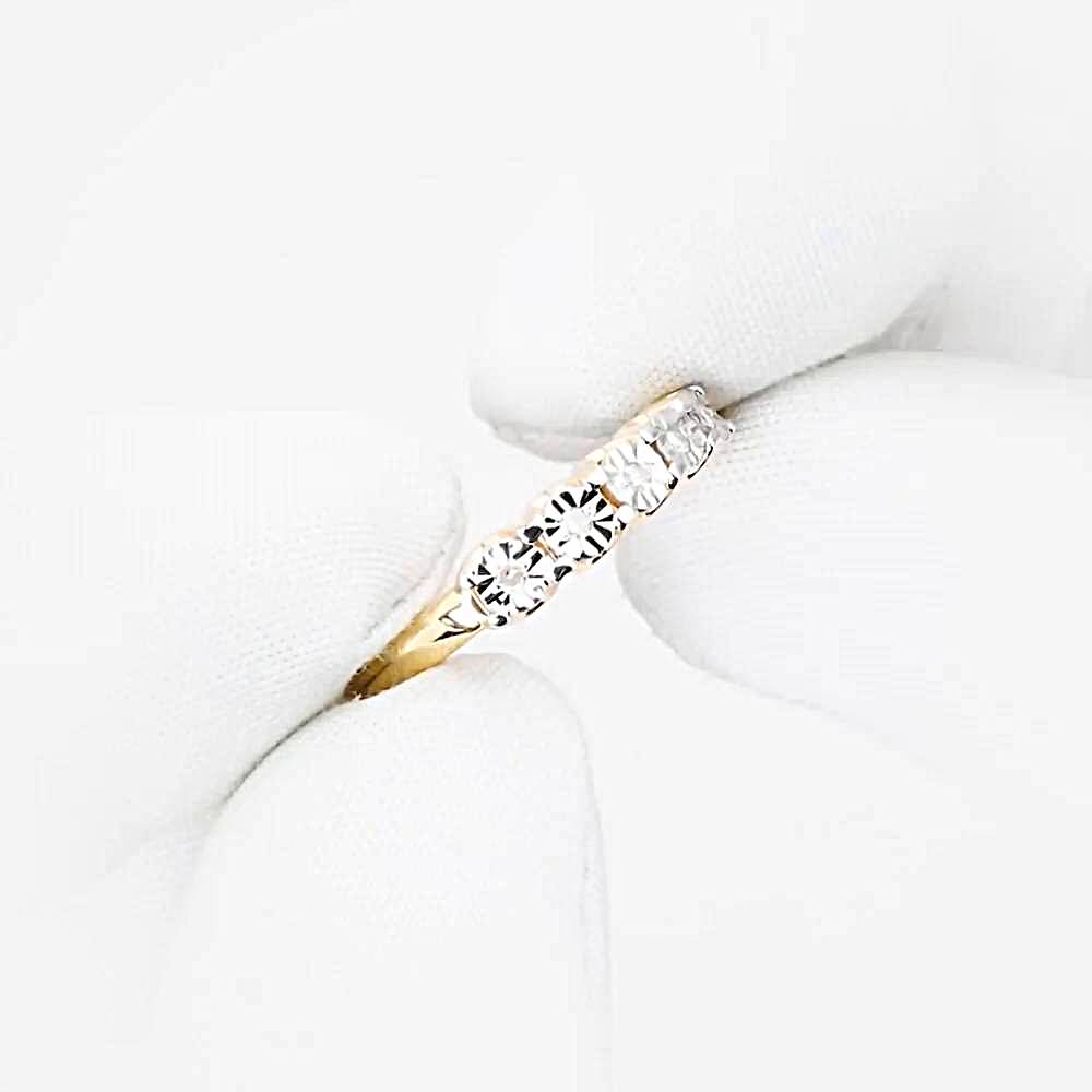 Кольцо с бриллиантами из красного золота 585 пробы