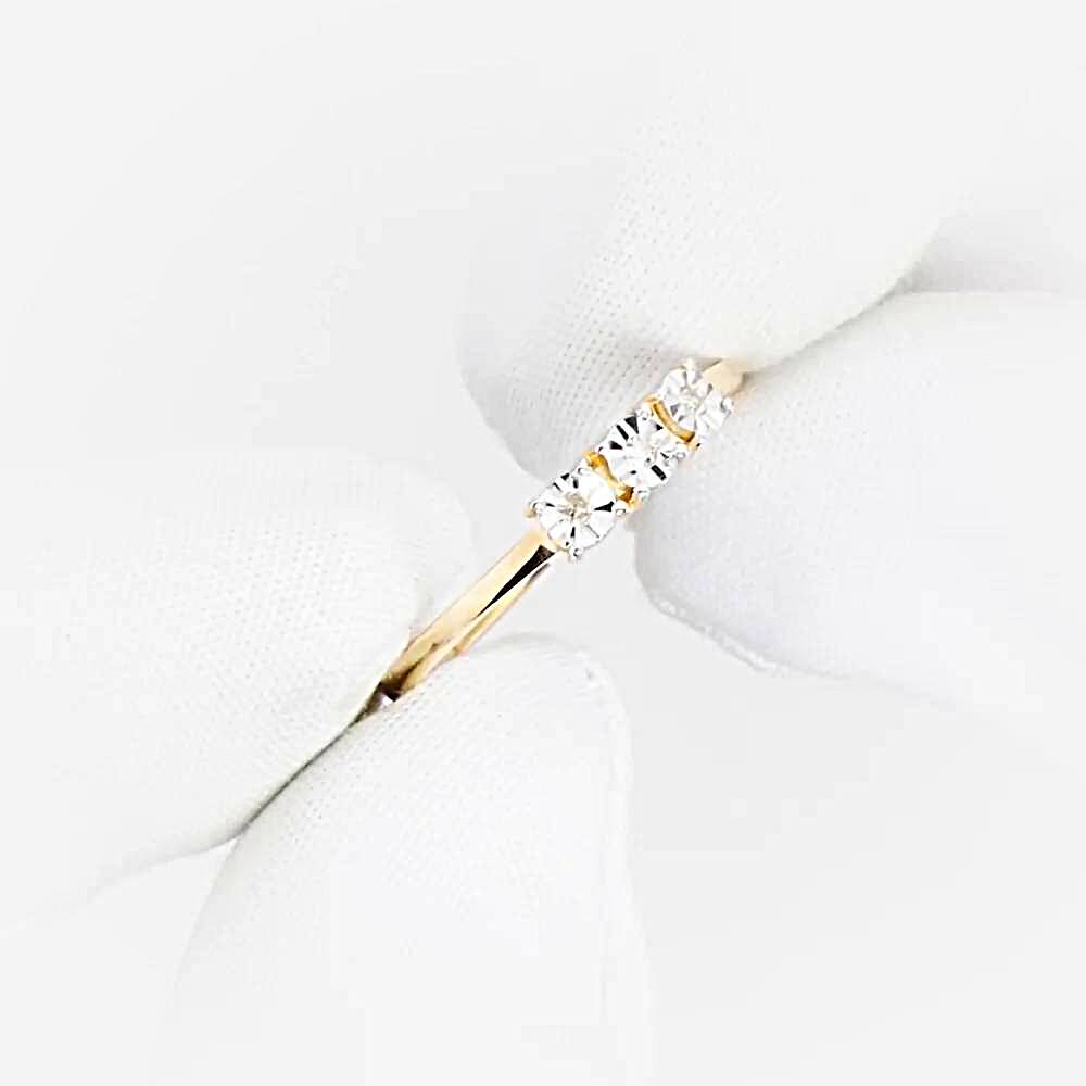 Кольцо с бриллиантами из красного золота 585 пробы 1