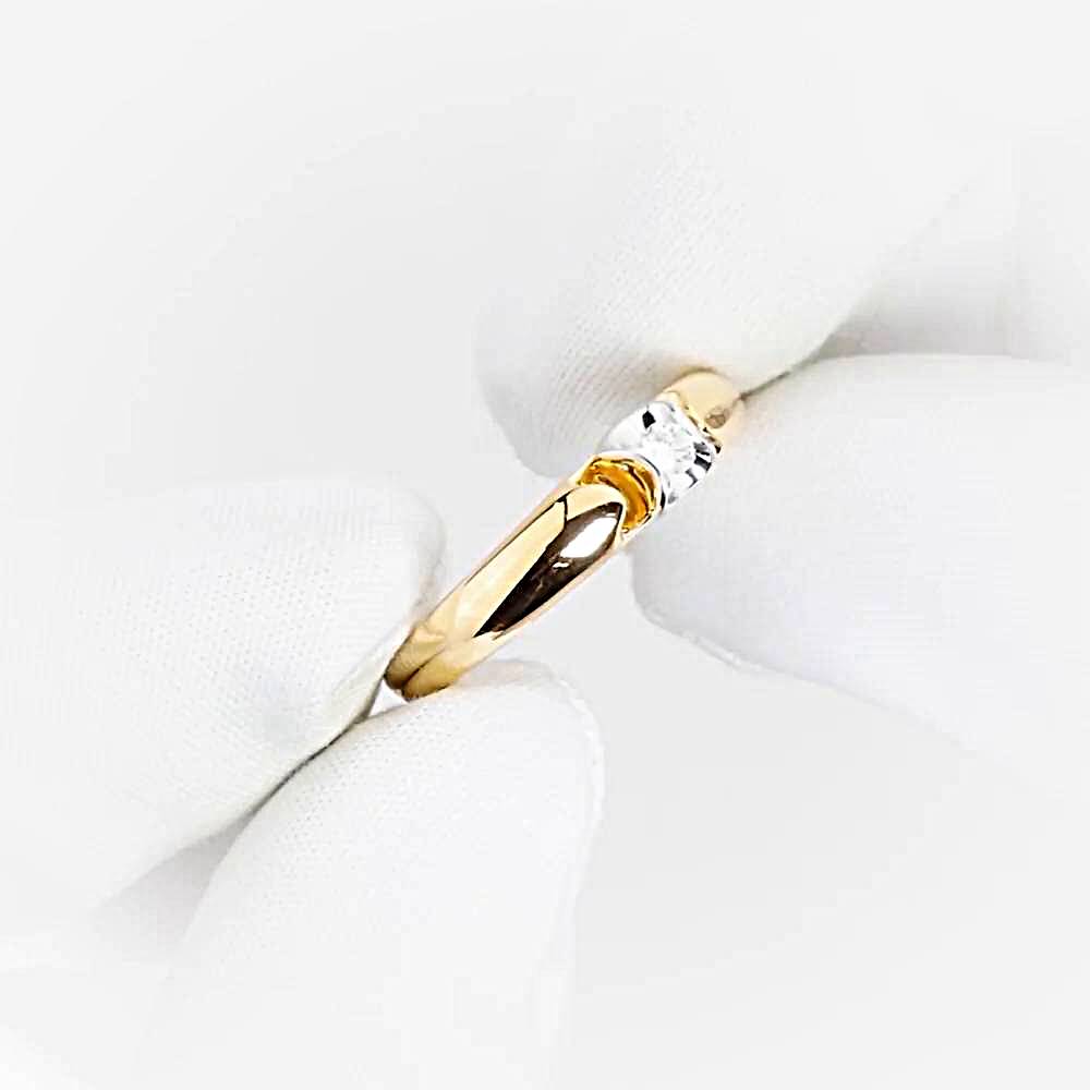 Кольцо с бриллиантом из красного золота 585 пробы 1