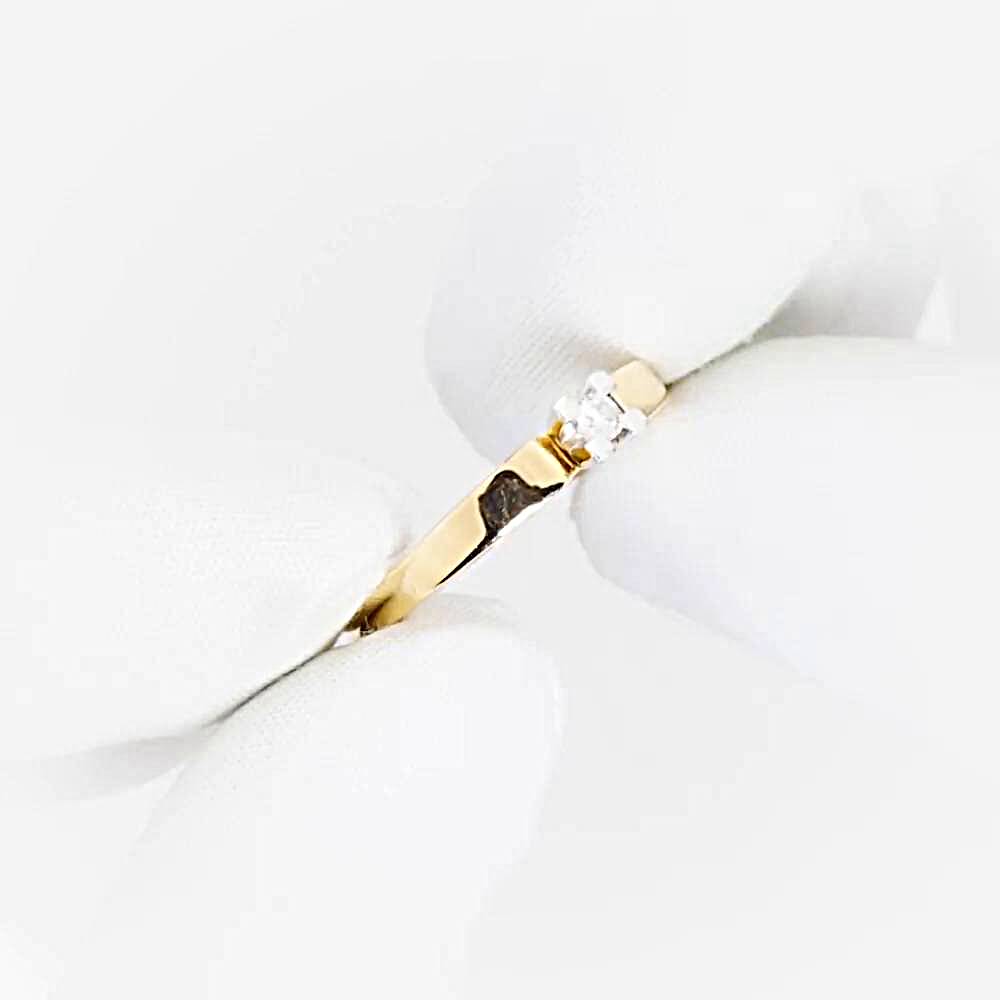 Кольцо с бриллиантом из красного золота 585 пробы 1