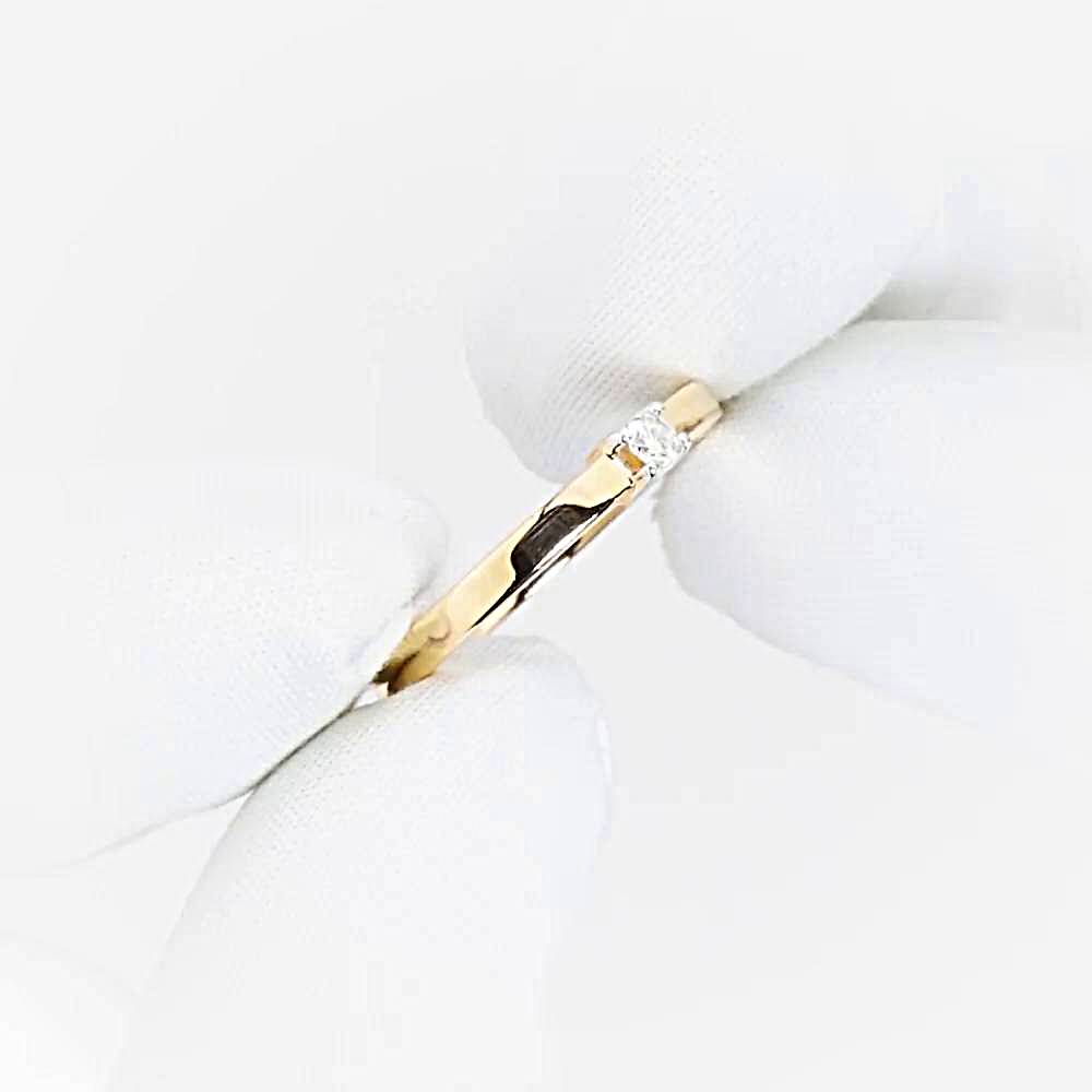 Кольцо с бриллиантом из красного золота 585 пробы 1