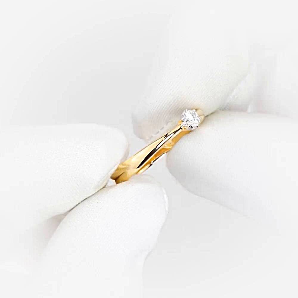 Кольцо с бриллиантом из красного золота 585 пробы 1