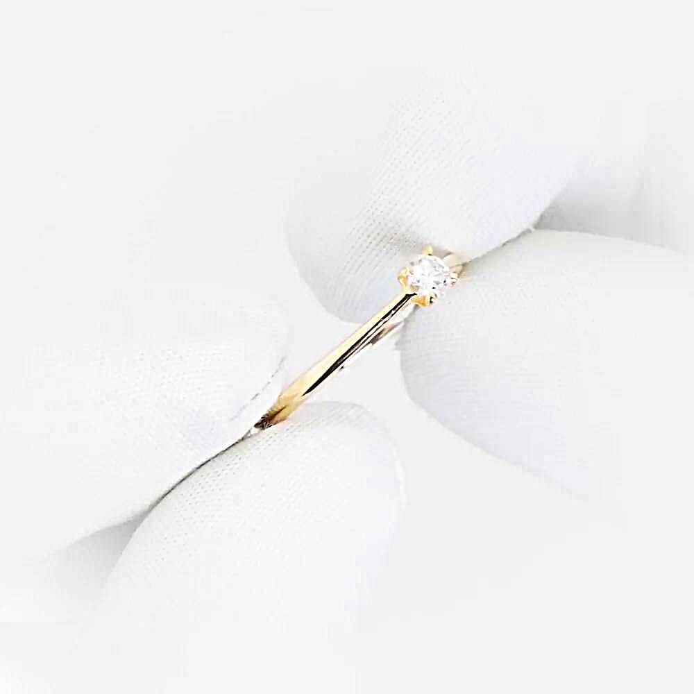 Кольцо с бриллиантом из красного золота 585 пробы 1